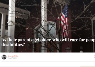 Image of AMERICA Magazine article headline about caring for adults with disabilities.